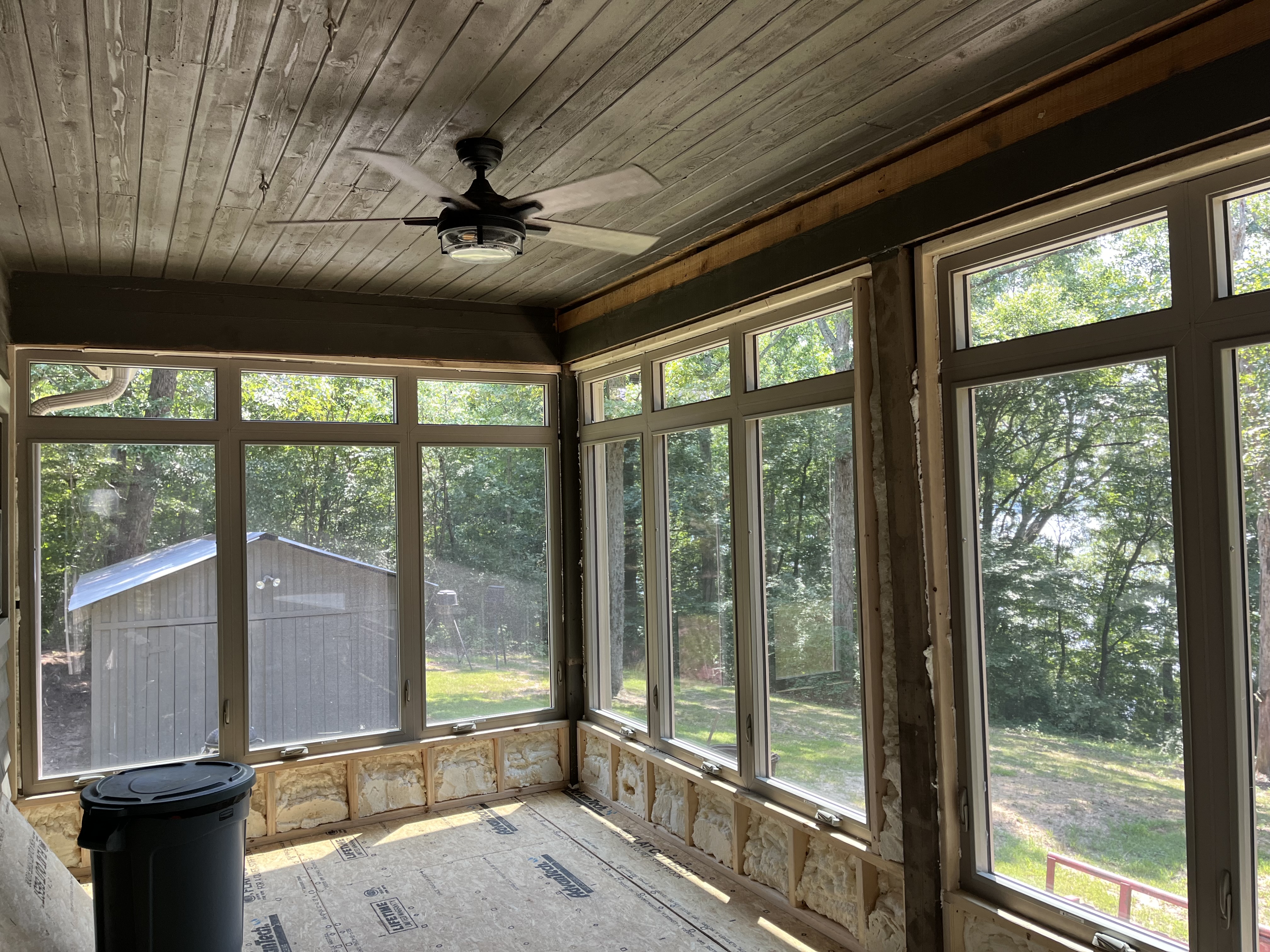 sunroom window installation